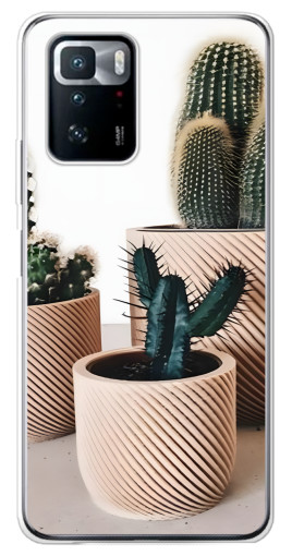Силиконовый чехол с изображением "стильные кактусы" для Xiaomi POCO X3 GT