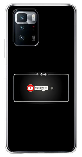 Чехол с принтом "subscribed" для Xiaomi POCO X3 GT
