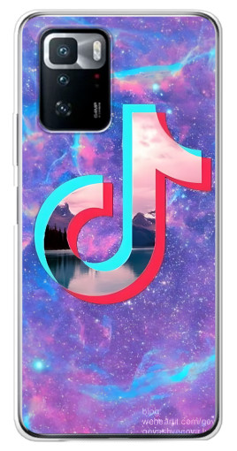 Чехол с печатью "ТикТок мраморный" для Xiaomi POCO X3 GT