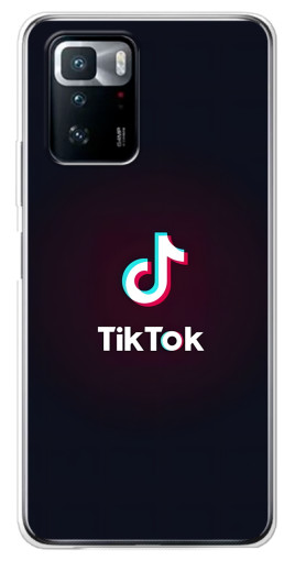 Чехол с картинкой "TikTok темный" для Xiaomi POCO X3 GT