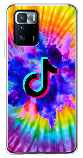 Чехол с принтом "TikTok в красках" для Xiaomi POCO X3 GT