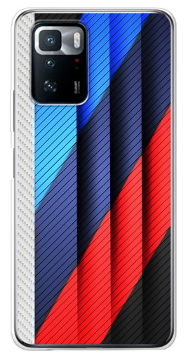 Силиконовый чехол с изображением "Цвета лого БМВ" для Xiaomi POCO X3 GT