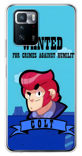 Чехол с картинкой "WANTED COLT" для Xiaomi POCO X3 GT
