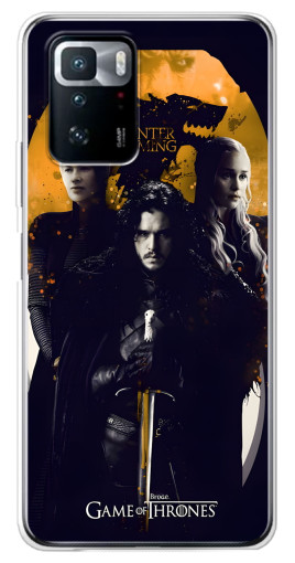 Силиконовый чехол с изображением "Winter Coming" для Xiaomi POCO X3 GT