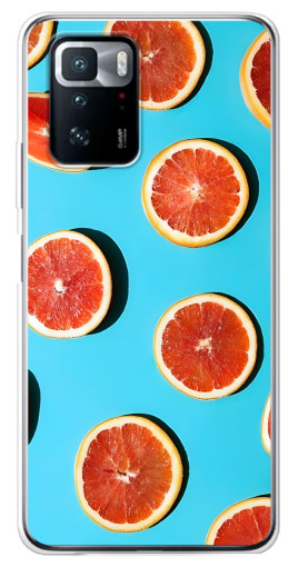Чехол с картинкой "Яркие грейпфруты" для Xiaomi POCO X3 GT
