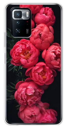Чехол с печатью "Яркие пионы" для Xiaomi POCO X3 GT