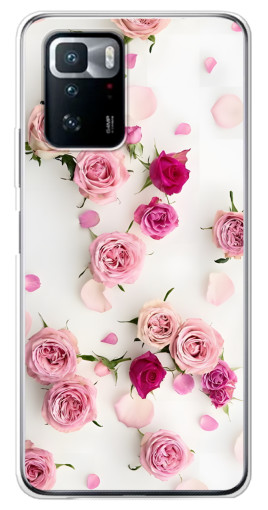 Чехол с принтом "Яркие розы" для Xiaomi POCO X3 GT