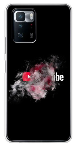 Чехол с печатью "Яркий Ютуб" для Xiaomi POCO X3 GT