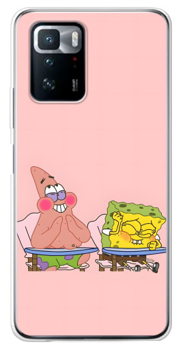 Силиконовый чехол с изображением "За партой" для Xiaomi POCO X3 GT