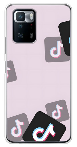 Чехол с печатью "Значки ТикоТока" для Xiaomi POCO X3 GT