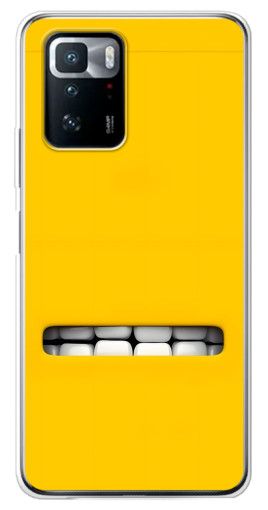 Чехол с картинкой "Зубы миньона" для Xiaomi POCO X3 GT