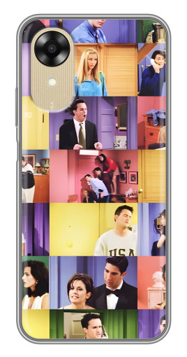 Силиконовый чехол с изображением "Актеры Друзья" для Oppo A17k