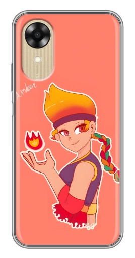 Силиконовый чехол с изображением "Amber с огоньком" для Oppo A17k