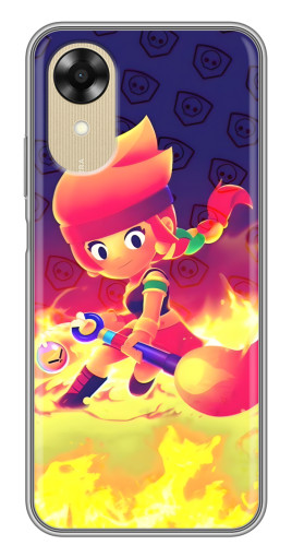 Чехол с картинкой "Амбер в огне" для Oppo A17k