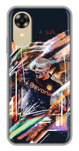 Чехол с картинкой "АРТ Haaland" для Oppo A17k