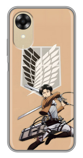 Чехол с печатью "Атака Титанов Леви" для Oppo A17k