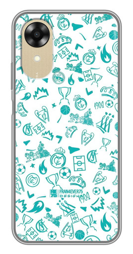 Силиконовый чехол с изображением "Атрибутика Real Madrid" для Oppo A17k