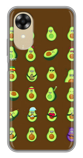 Силиконовый чехол с изображением "Авокадики" для Oppo A17k