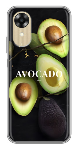 Чехол с картинкой "Авокадо на черном" для Oppo A17k