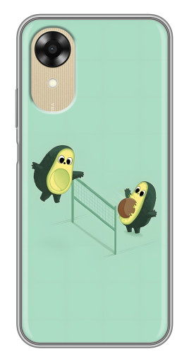 Силиконовый чехол с изображением "Авокадо волейболисты " для Oppo A17k