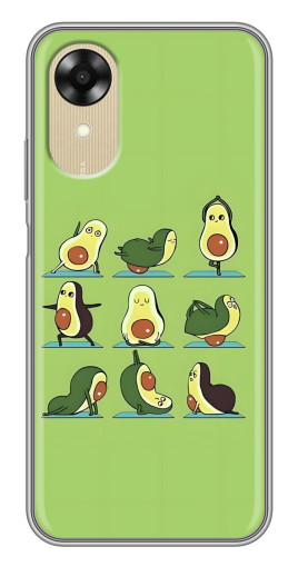 Чехол с картинкой "Авокадо Йога" для Oppo A17k