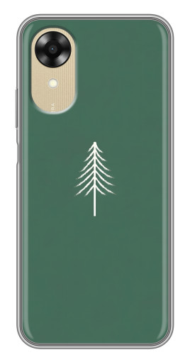 Чехол с картинкой "Белая елка" для Oppo A17k