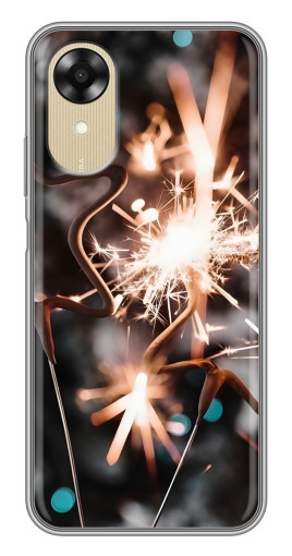 Силиконовый чехол с изображением "Бенгальские огни" для Oppo A17k