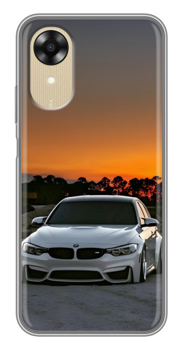 Силиконовый чехол с изображением "BMW белая" для Oppo A17k