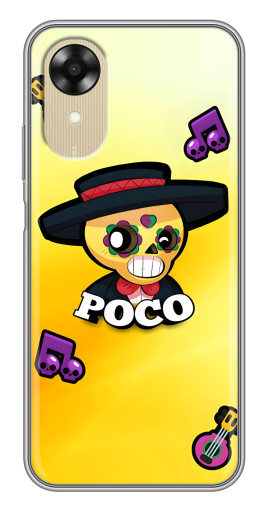 Силиконовый чехол с изображением "Боец Поко" для Oppo A17k