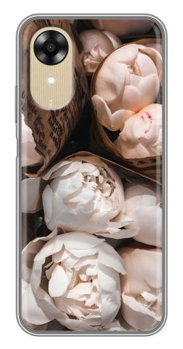 Силиконовый чехол с изображением "Букет пионов" для Oppo A17k