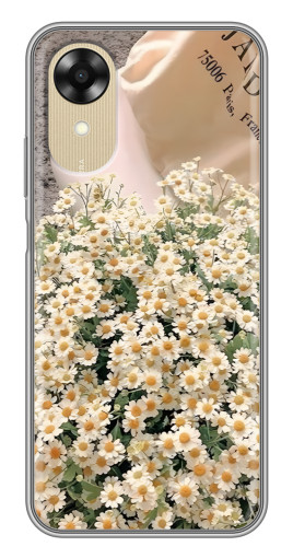 Силиконовый чехол с изображением "Букет ромашек" для Oppo A17k