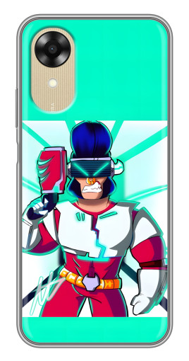 Чехол с картинкой "Булл в очках" для Oppo A17k