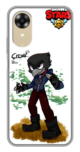 Силиконовый чехол с изображением "Crow" для Oppo A17k