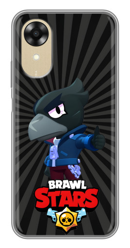 Силиконовый чехол с изображением "Crow Brawl Stars" для Oppo A17k