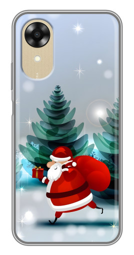 Чехол с принтом "Дед Мороз с подарком" для Oppo A17k