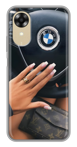 Чехол с печатью "Девушка в БМВ" для Oppo A17k