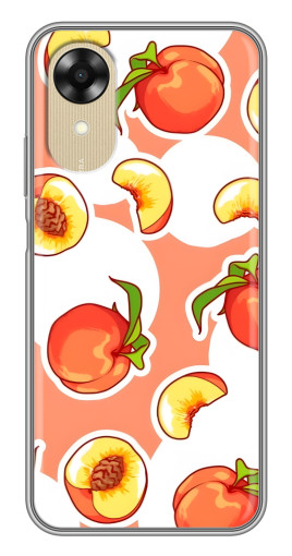 Чехол с картинкой "Дольки персиков" для Oppo A17k