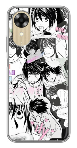 Силиконовый чехол с изображением "Эл Лоулайт стикеры" для Oppo A17k