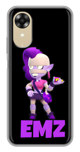 Чехол с картинкой "EMZ на черном" для Oppo A17k