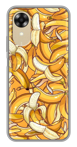 Чехол с картинкой "Фон бананов" для Oppo A17k