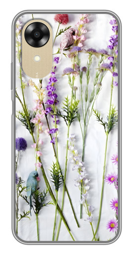 Силиконовый чехол с изображением "Фон полевых цветов" для Oppo A17k