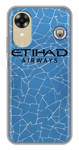 Чехол с печатью "Форма Манчестер Сити" для Oppo A17k