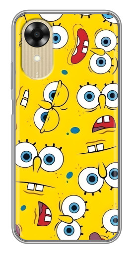 Чехол с печатью "Глаза Спанч-Боба" для Oppo A17k
