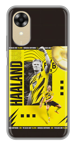 Силиконовый чехол с изображением "Golden Haaland" для Oppo A17k