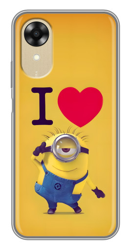 Чехол с картинкой "I Love Minion" для Oppo A17k