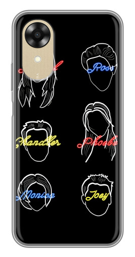 Чехол с картинкой "Имена Друзей" для Oppo A17k