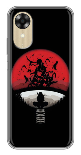 Чехол с печатью "Итачи на черном" для Oppo A17k