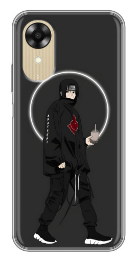 Чехол с принтом "Итачи с напитком" для Oppo A17k