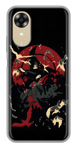 Чехол с печатью "Итачи с воронами" для Oppo A17k