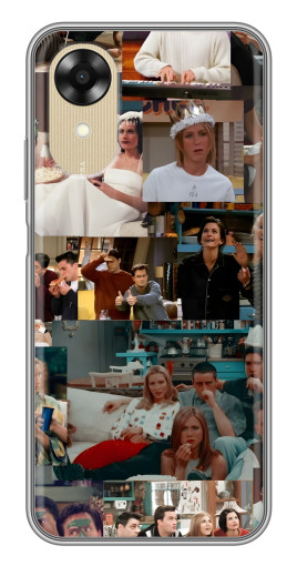 Чехол с печатью "Коллаж Друзья " для Oppo A17k Чехол с печатью "Коллаж Друзья " для Oppo A17k